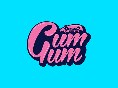 Team GumGum art brand branding calligraphy creative design dribbble esports gaming icon identity illustration illustrator logo mark sports team typogaphy ui vector