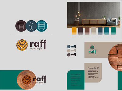 Raff Wood Style - Branding branding design logo vector