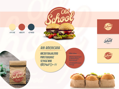 Old School Fast Food - Branding branding design logo vector