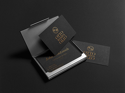 OttoBarraOtto Business Cards black branding business cards gold identity logo luxe luxurury