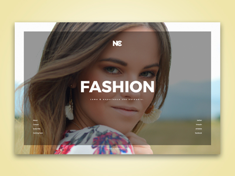 Fashion Vibe promotion brand fashion ui design template web ui info site minimal site product launch maintenance coming soon