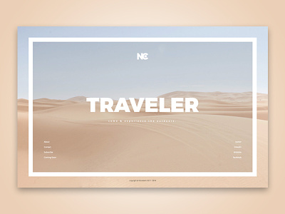 Traveler Vibe coming soon info site maintenance minimal site product launch promotion template travel traveler ui ui design web