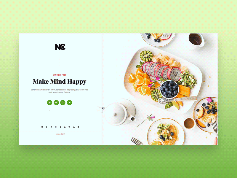 Restaurant creative inspiration one page portfolio restaurant ui ui design web design web ui website