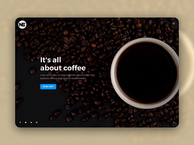 SledeShow Coffee Web Template creative fullscreen inspiration layout minimal site template trending ui ui design web web design website design