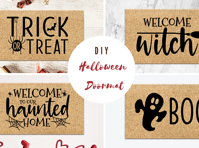 New Blog: DIY Halloween Doormat blog boo designondemands doormat free design halloween thanksgiving trick or treat