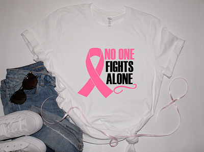 No One Fights Alone breast cancer breastcancerawareness designondemands