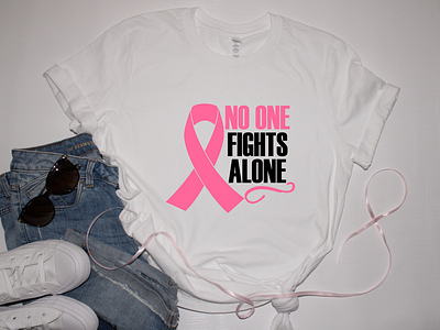 No One Fights Alone breast cancer breastcancerawareness designondemands