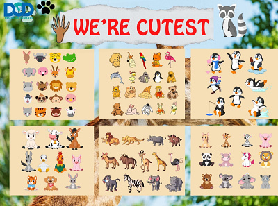 🐭New Updated Today: ANIMALS - WE'RE CUTEST🐧 animals animals animal lover design designondemands dod png sublimation