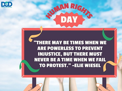 Let's say Hello New Week by this quote and Greet Human Rights