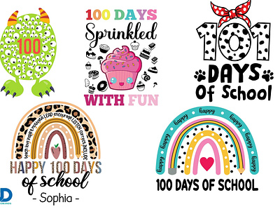 🎯100th Day New Updating🎯 100th day of school design designondemands dod new update png sublimation