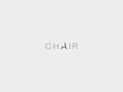 Chair wordmark logo brand branding chair creative dribbble furniture icon lettermark lettermarklogo logo logo design logotype minimal minimalism sofa unique wordmark wordmark logo desing wordmark series wordmarks