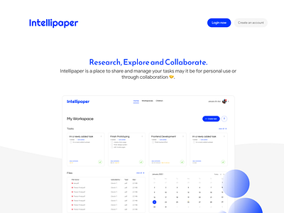 Intellipaper (Landing page)