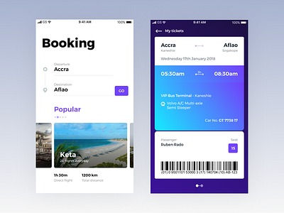 Bus Booking africa app booking bookings bus booking design ghana interface ui ui concept ui design uidesign ux ux design