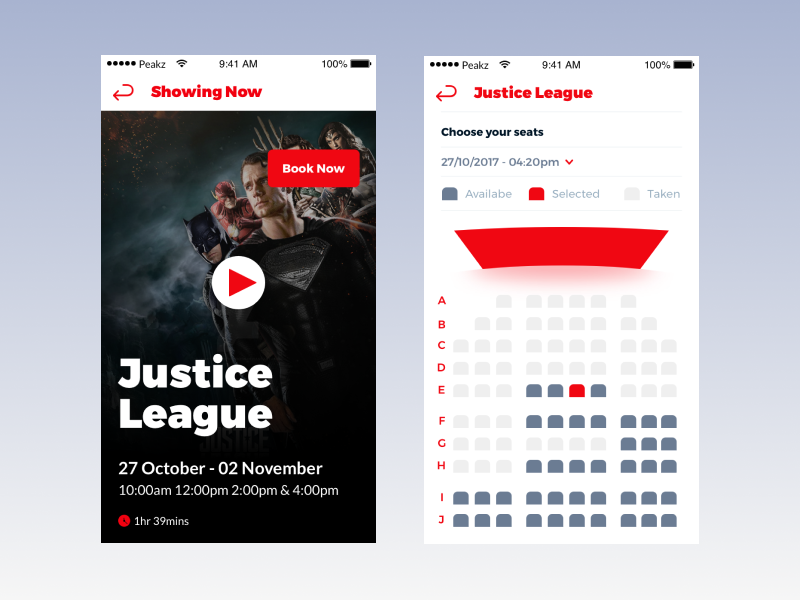 Cinema Booking App mockup motion mobile ux africa ghana ui inspiration ui interaction movie booking cinema booking app uidesign uxdesign ui app cinema movies