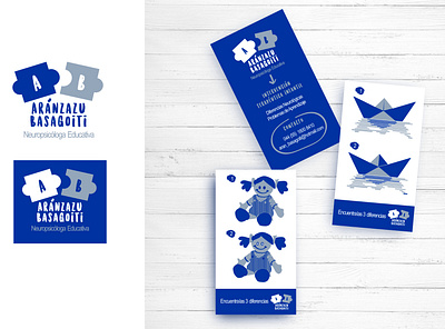 Business cards for Aranzazu Neuropsychologist branding design graphic design