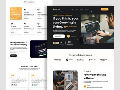 SaaS landing page Design adobe xd adobe xd design design design uiux figma design homepage design homepage uiux landing page design modern pages design modern uiux ui uiux ux design web uiux website website design