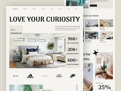 Home Interior Design Landing Page