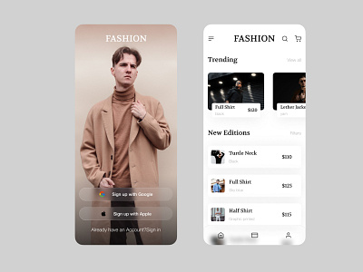 Cloth Shop App Design