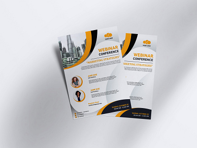 Coroprate Business Webinar Conference Poster branding business corporate design flyer graphic design poster webinar