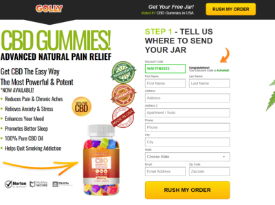 Golly CBD Gummies | Golly CBD Reviews-USA golly cbd free trialgolly