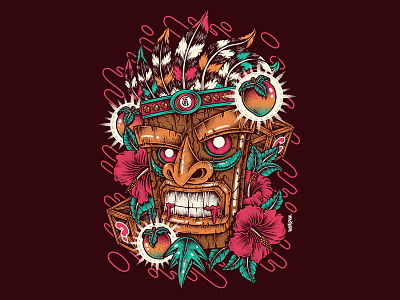 Aku Aku akuaku character crashbandicoot culture design ethnic game hawaii playstation tiki