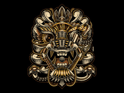 Steampunk Foo Dog