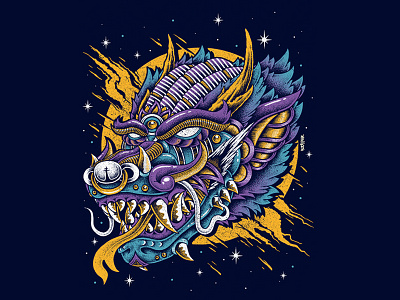 El Drago artwork bodilpunk clothing dragon mythology tattoo teedesign traditional