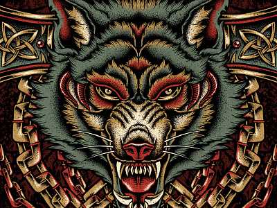 We Are The Wild bandmerch bodilpunk clothing drawing illustration merchandise metalband pointillism powerwolf teedesign wolf