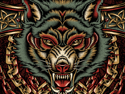 We Are The Wild bandmerch bodilpunk clothing drawing illustration merchandise metalband pointillism powerwolf teedesign wolf