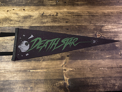 Death Star Pennant banner death star design pennant star wars type typography