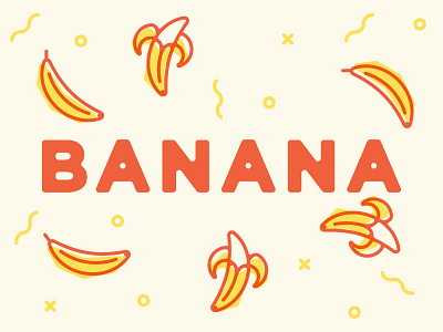 30 Minute Challenge banana design fruit icon icons multiply print