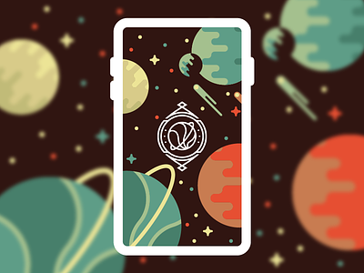 The Final Frontier icon planets space stars ui ux