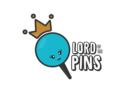 Lord of the Pins Logo Design branding branding design cute design illustration logo design vector