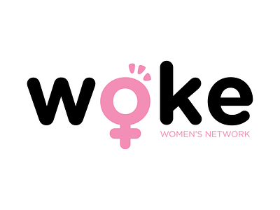 Woke Women's Network Logo branding branding design design illustration logo design typography