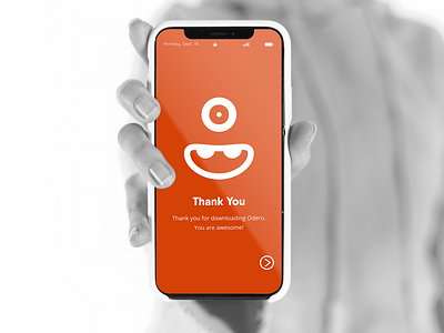 Odero App Splash Screen Mockup