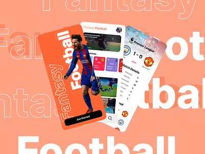 Fantasy Football - Football App app ball clean design fantasy football football football app graphic design mobile sport ui ux
