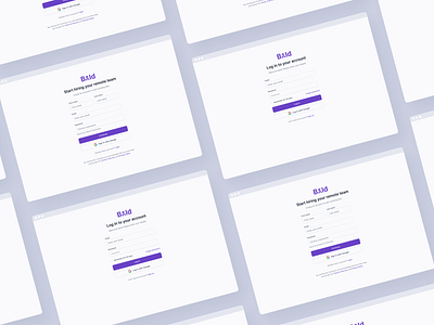 Bold.app - sign up & log in page