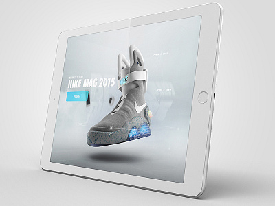 Nike Air Mag - Web Concept (2015) air back to the future delorean fly marty mcfly nike nike air mag shoe sneaker