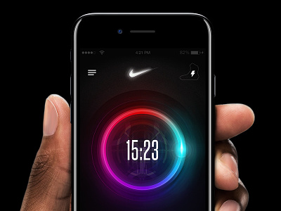 Nike Air Mag - Power Lights App air mag app back to the future interaction iphone 7 microsite nike power laces power lights sneaker ui ui ux