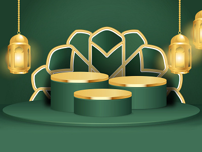 Ramadan Podium 3d Theme ramadan