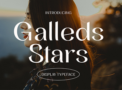 Galleds Stars Display Typeface minimal font