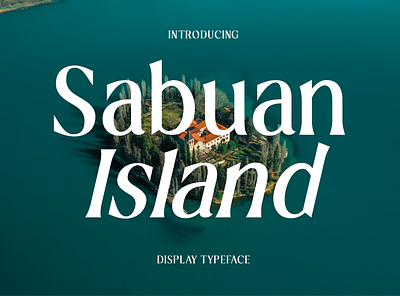 Sabuan Island Display Font advert
