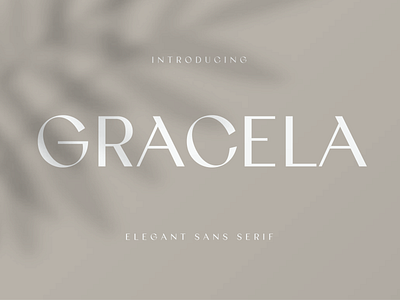 Gracela Sans Serif Elegant font logo modern font sans serif typeface typography