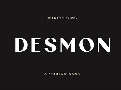 Desmon Modern Typeface cosmetic