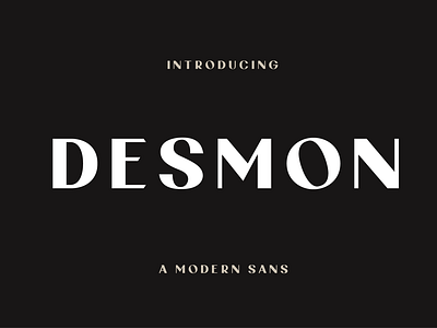 Desmon Modern Typeface