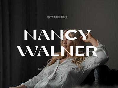 Nancy Walner Modern Sans font graphic design typography