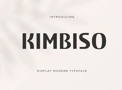 Kimbiso Modern Display Font branding design font graphic design logo typography ui