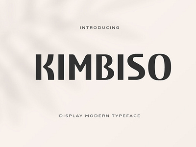 Kimbiso Modern Display Font