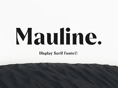 Mauline Display Serif Font branding design font graphic design logo serif vector