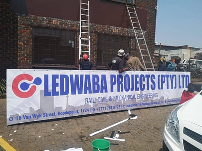 LEDWABA PROJECTS SIGNAGE DESIGN, PRINT AND INSTALLATION